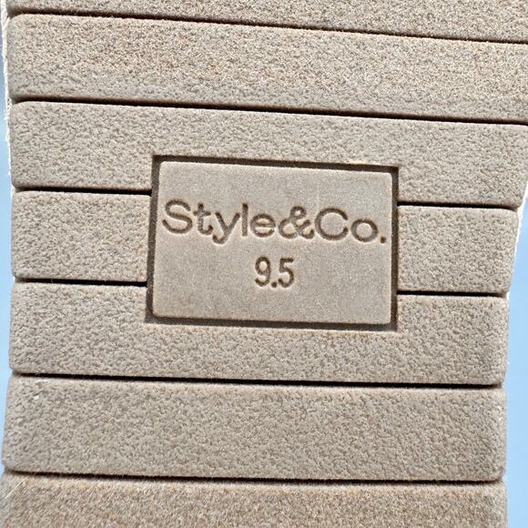 NEW Style & Co Women’s Peggyy Ankle Strap Espadrille Flat Sandal Taupe Size 9.5M - Picture 5 of 10